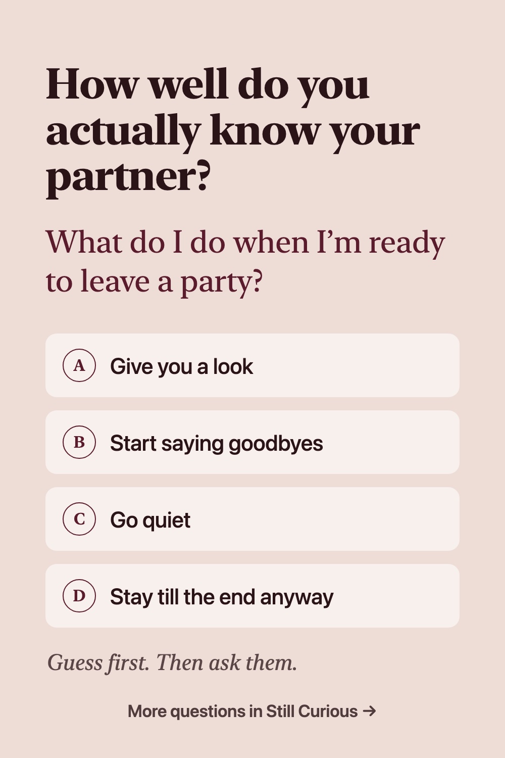 How Well Do You Know Your Partner? Couples Quiz