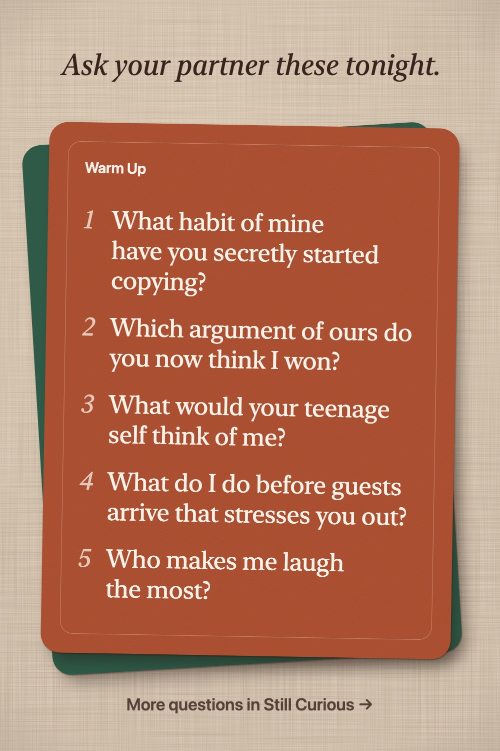 5 Funny Questions to Ask Your Partner