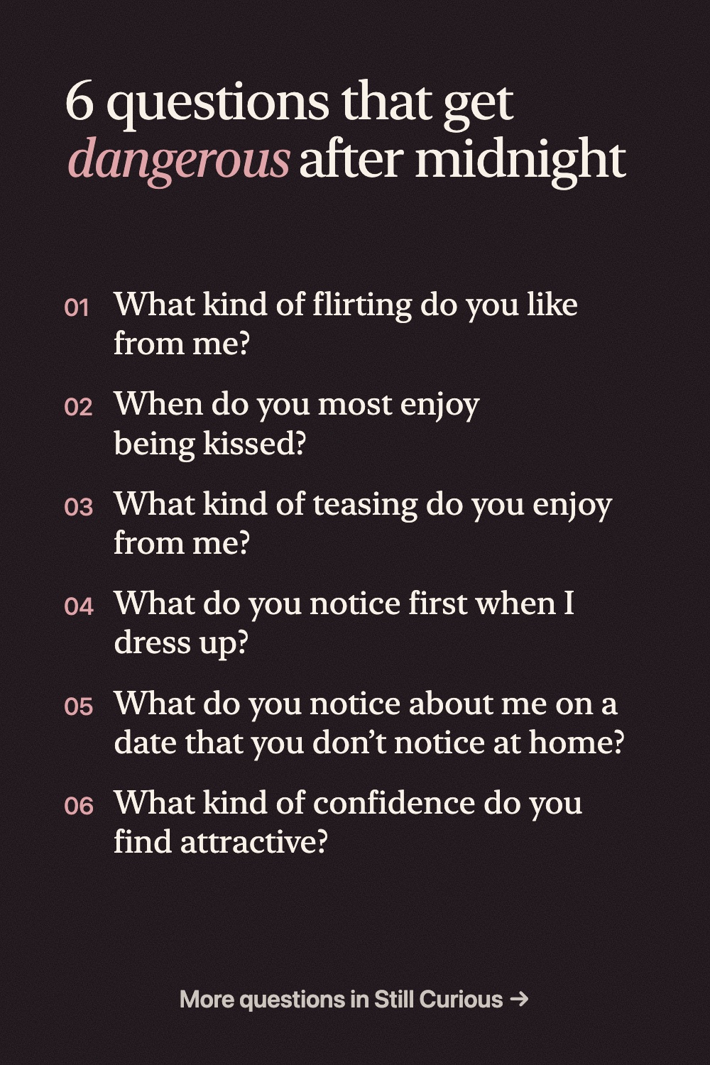 Flirty Questions to Ask Your Partner